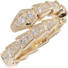ブルガリ 指輪 K18YG ダイヤ0.59ct セルペンティ ヴァイパーリング S AN858981 357482