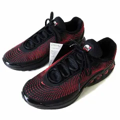 ナイキ NIKE AIR MAX DN ES エアマックス エッセンシャル スニーカー HV5235-002 シューズ 27.0cm 黒 ブラック 赤 レッド US9 タグ付 美品 くつ 靴