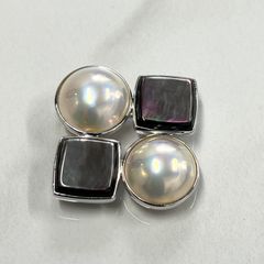 [希少商品]TASAKI タサキ マベパール 黒蝶貝 真珠 シルバー ブローチ silver ペンダントトップ 2WAY仕様