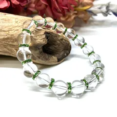 水晶 パワーストーン ブレスレット  8mm 4月 誕生石 GN メンズ・レディース 男性・女性  数珠 ◇