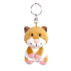 【特価セール】ブラウン BB 10㎝ ハムスター ビーンバッグ キーリング キッズ キーチェーン W5×D5×H12cm [NICI]