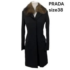 PRADA ロングコート　レディース PRADA プラダ ロングコート レディース38S ブラック ウール 2020