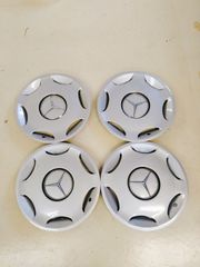 Mercedes-Benz ホイールキャップ 4個セット 202-401-00-24 15インチ W202 W203 W124 W210  シルバー ドイツ製 ベンツ ホイールカバー