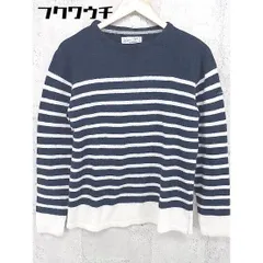 ◇ CIAOPANIC TYPY ウール ニット ボーダー 長袖 セーター サイズS ネイビー ホワイト レディース 【中古】 【1002802187964】