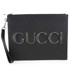 新品 グッチ GUCCI クラッチバッグ GGスプリーム ブラック