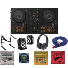【全部入り初心者セット・低音ブーストスピーカー・スタンド・ヘッドホン】AlphaTheta(アルファシータ) / DDJ-FLX2(Pioneer DJ DDJ-200後継機種)