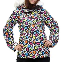 バートン　レディース　スノボーウェア　Mサイズ　ヒョウレオパードモザイク　スキー バートン レディース スノボーウェア Mサイズ ヒョウレオパード