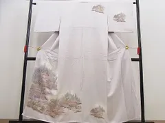 平和屋野田店□訪問着 手描き 風景文 暈し染め 金彩 逸品 n-gt2661 ... 平和屋野田店■訪問着 手描き 風景文 暈し染め 金彩 逸品 n-gt2661