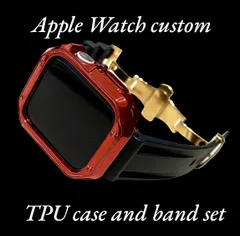 RBG  カスタム セット アップルウォッチバンド ラバーベルト Apple Watch カバー ケース メンズ レディース 38mm 40mm 41mm  42mm44mm45mm46mm49mm
キラキラ　極艶コーティング　シリコンバンド