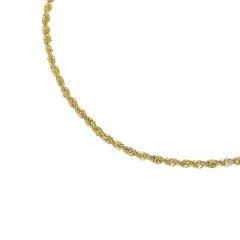 パイプロープチェーン ネックレス K18 18金 イエローゴールド 50cm 2mm アクセサリー (HR035-50)