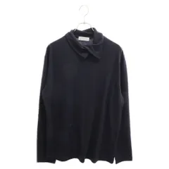 Yohji Yamamoto POUR HOMME (ヨウジヤマモト プールオム) 22AW WOOL SWEATER タートルネックウールセーター HE-T07-170 ネイビーのサムネイル