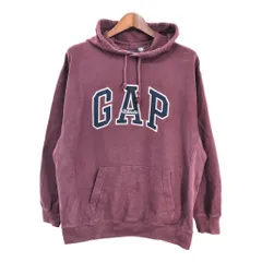 90年代 GAP ギャップ スウェット パーカー オールドギャップ ワインレッド (メンズ M) 中古 古着 S2415