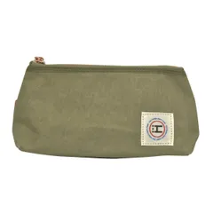 エドハンプ 江戸帆布 ポーチ ペンポーチ 化粧ポーチ 粋和 EH-009 KHAKI 爽葉 そうよう カーキグリーン