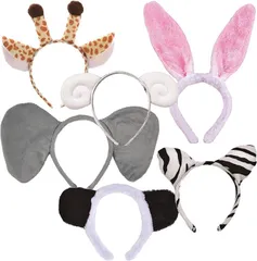 ZERONOWA 動物カチューシャ 耳付き アニマルカチューシャ ハロウィン 仮装 イベント 小道具( Aタイプ)