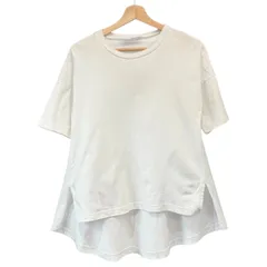 ENFOLD エンフォルド 20SS シルケット天竺フレアヘムTシャツ 300DS380-1150 38 ホワイト 14544のサムネイル