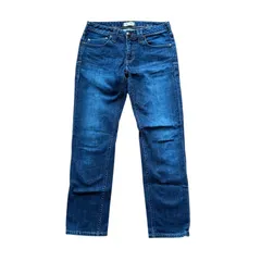 【ヤヌーク】ストレートデニムパンツ　セシル　青　ブルー　25　57141054 ヤヌーク】ストレートデニムパンツ セシル 青 ブルー 25