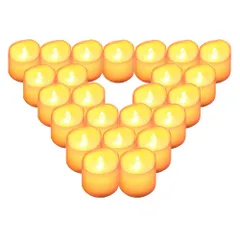 【即納】QBeau LED キャンドルライト LEDキャンドル 蝋燭 暖色光 揺らぐ炎 ティーライトゆらゆら揺れる 火を使わない 安全 省エネ 長持ち 便利 おしゃれ クリスマス 結婚式 誕生日 室内 室外飾り インテリアライト 連続最大点灯時間約100時間
