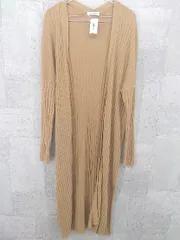 ◇ Spick&Span スピック＆スパン コットン ニット 長袖 ロング カーディガン ベージュ * 1002799160728 【中古】 【1002799160728】