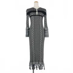 マメクロゴウチ Mame Kurogouchi 20SS ジャガードニット ドレス