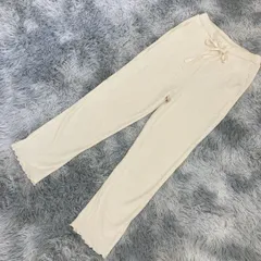 【wcloset】ダブルクローゼット  イージーパンツ【F】フェミニン  ゆるふわ  レディース  白系  ホワイト【送料無料】