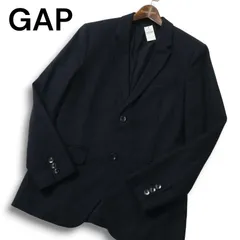 【新品 未使用】 GAP ギャップ 秋冬★ ウール アンコン テーラード ジャケット Sz.S メンズ 紺 ネイビーのサムネイル