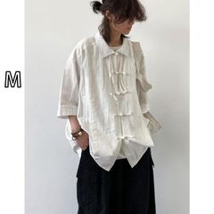 素朴 シンプル リネンシャツ 羽織シャツ ジャケット 長袖 - メルカリ