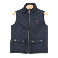ポロバイラルフローレン ベスト ジャケット アウター キルティング ベビー 男の子用 24M90/52サイズ 紺 Polo by Ralph Lauren 【中古】