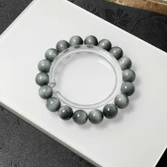 高級 EU製 ★タイガーアイ 銀色★ブレスレット パワーストーン 虎目石 天然石 綺麗 お守り 幸運 ギフト プレゼント2 約10.2-10.4mm ZB8183