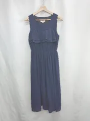 ◇ ⊂ Sweet Mommy スウィートマミー マタニティ 授乳 ノースリーブ ロング ワンピース サイズM ネイビー レディース E  【1502180074509】