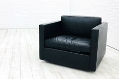 美品□Knoll/ノール□フィスター□総革□ベンチソファ□オットマン□3P