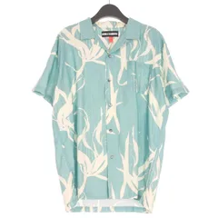ダブルレインボー DOUBLE RAINBOUU SOUND GARDEN S/S HAWAIIAN SHIRT オープンカラーシャツ 半袖 S ブルー/ホワイト 青 白