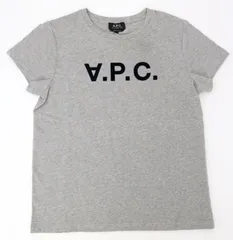 A.P.C. 反転 V 逆さ ロゴ スウェット フロッキープリント L グレー