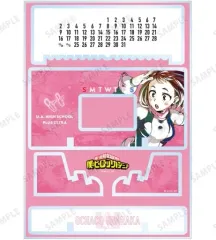 【中古】カレンダー 僕のヒーローアカデミア 麗日お茶子 Ani-Art 第5弾 卓上アクリル万年カレンダー