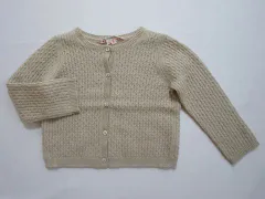 ボンポワン ボンポアン bonpoint アウトレット 子供服 女の子 2歳 約 90cm ベビー服 長袖 カーディガン ベージュ 秋 冬 ★3 トップス 冬服 ガールズ キッズ ベビー 【中古】 ユーズド リサイクル 子ども服 こども