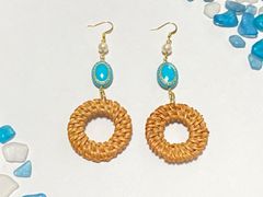 【年末SALE】ラタンピアス　#E07