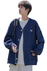 【在庫セール】カジュアル おしゃれ シンプル ゆったり ドロップショルダー アウトドア 長袖 トップス ジャケット ボタン ブルゾン ジャンパー 春 冬 秋 パーカー スウェット アウター メンズ カーディガン [セイラ]