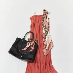 【RIEMA YOKOHAMA】シルクスカーフ Aix-en-Provence Set -エクサンプロヴァンス セット- (ピンク×カーキ)