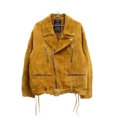 UNUSED (アンユーズド) 19AW スエードレザー ダブルライダースジャケット イエロー US1719のサムネイル