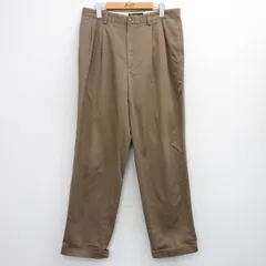 W33/古着 バナナリパブリック パンツ メンズ コットン 茶 ブラウン 25sep25 中古 ボトムス ロング