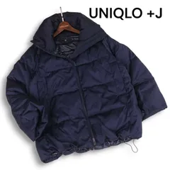 UNIQLO +J ユニクロ × ジルサンダー 秋冬★ ダウン ボリューム ジャケット Sz.M レディース 紺 ネイビー