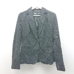 ◇ ZARA ザラ 水玉 ドット シンプル 厚手 長袖 ジャケット サイズ38 ブラック レディース E  【1310300013433】