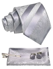 大特価　ビジネス 就活 チーフ 結婚式 ボタン 入学式 カフス 卒業式 ピン 二次会 ストライプ パーティー ネクタイ 父の日 高級 プレゼント [JEMYGINS] ギフトボックス付き