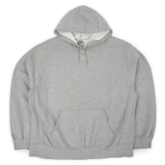 ナイキ NIKE 00s 2000年代 センタースウォッシュ スウェットパーカー ロゴ刺繍 珍品 MADE IN USA アメリカ製 TEAM ヴィンテージ 古着 メンズ パーカー 霜降りグレー XXL【中古】