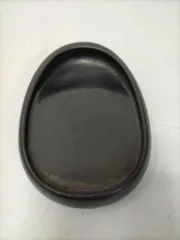 ⭕️土佐硯　手間かかった小判型　硯側ツルツル　三原硯製作所　女性好み　小文字かな ⭕️土佐硯 手間かかった小判型 硯側ツルツル 三原硯製作所 女性