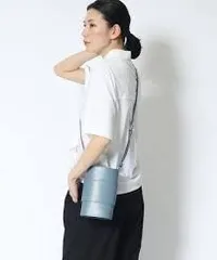 極美品 ヒロコハヤシ ワンショルダー ハンドバッグ ジラソーレ レザー ネイビー ヒロコ ハヤシ HIROKO HAYASHI ◇GIRASOLE（ジラソーレ）2way