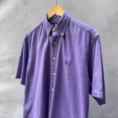 ラルフローレン　RalphLauren　半袖シャツ　パープル　Mサイズ