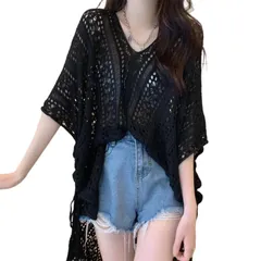 【在庫セール】[HEBELD] ニットトップス レディース トップス レース風 ファッション ゆったり カジュアル オフィス デイリー