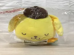 △T009-76▲ サンリオ 当りくじ ポムポムプリン 寝そべりぬいぐるみ ラストスペシャル賞