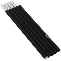 【迅速発送】DOD(ディーオーディー) ビッグタープポール 250cm アルミ 収納袋 太さ28mm 【ブラック/レッド】 XP5-507K