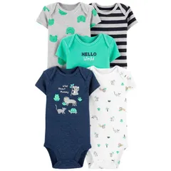 ベビー 半袖 ボディスーツ 肌着 5枚セット 60 70 80 90 95 【bss-23】